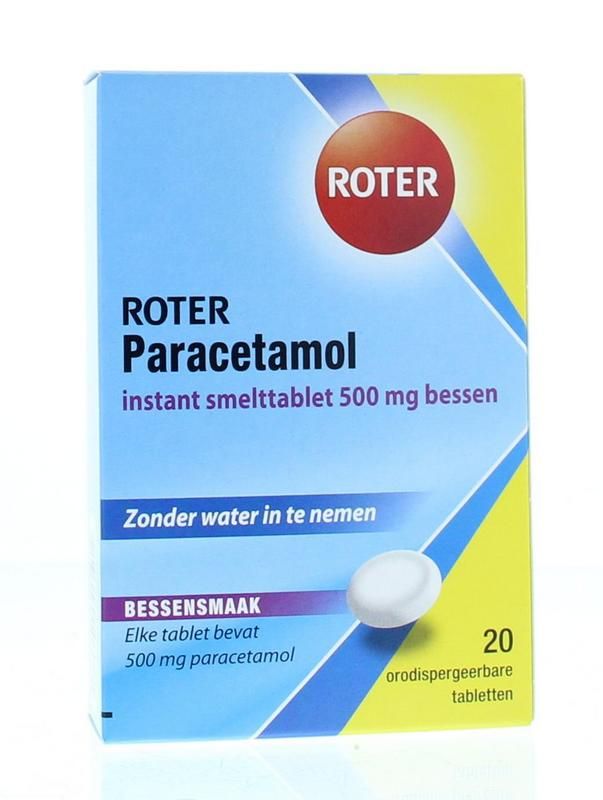 Roter Paracetamol 500 mg bessen