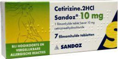 Sandoz Cetirizine DICHL 10mg