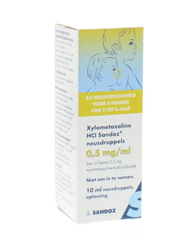 Sandoz Xylometazoline 0,5mg/ml druppels