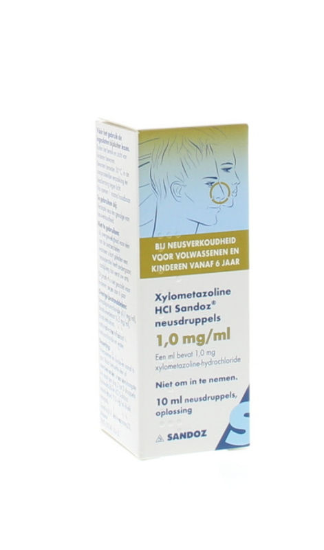 Sandoz Xylometazoline 1mg/ml druppels