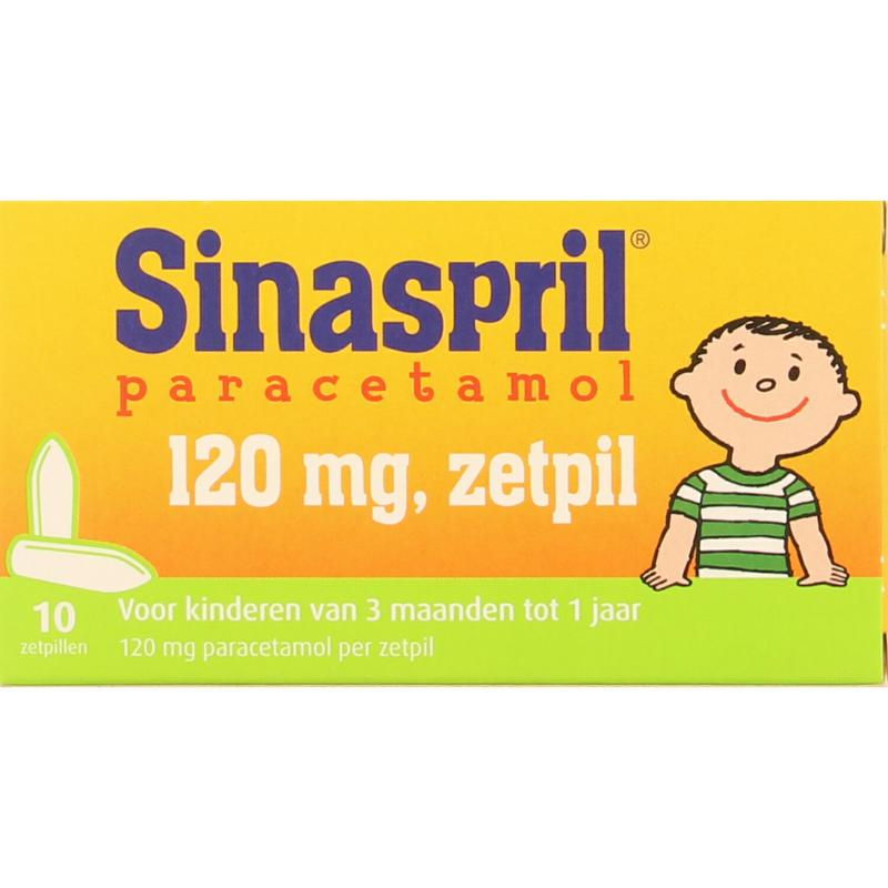 Sinaspril Paracetamol Zetpillen 120mg