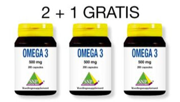 SNP Omega 3 500 mg aktie 2 + 1