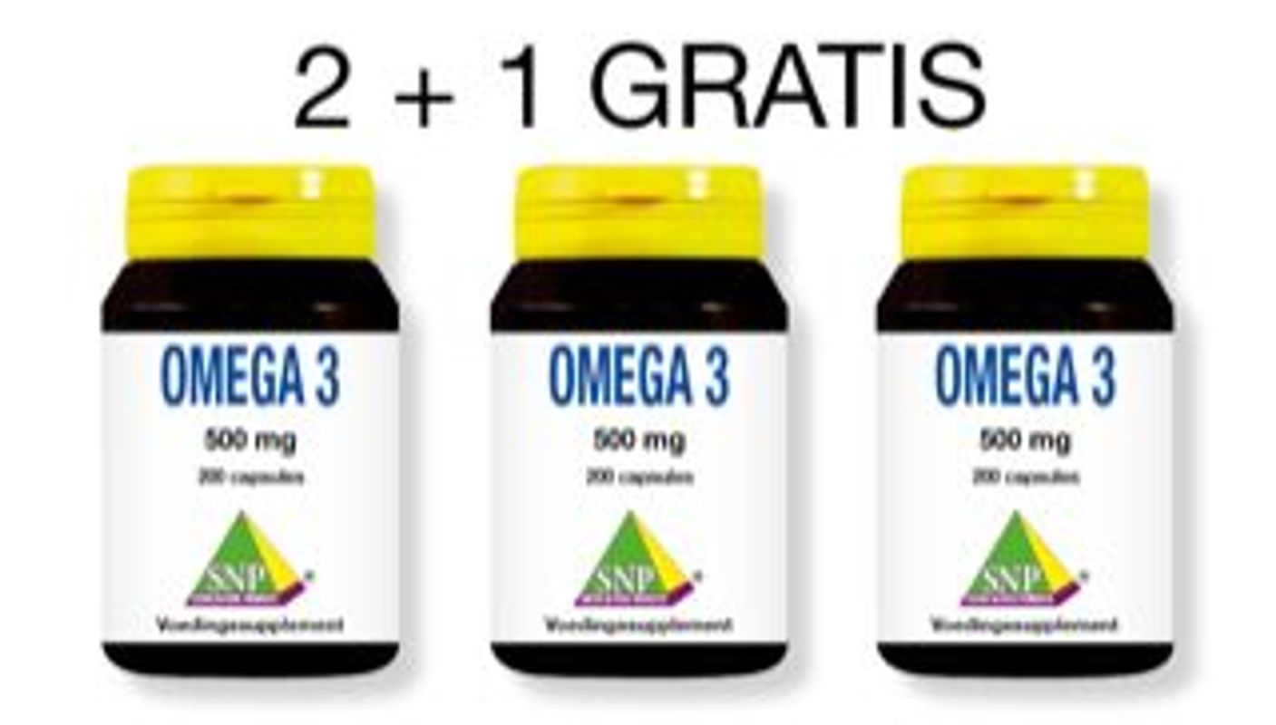 SNP Omega 3 500 mg aktie 2 + 1