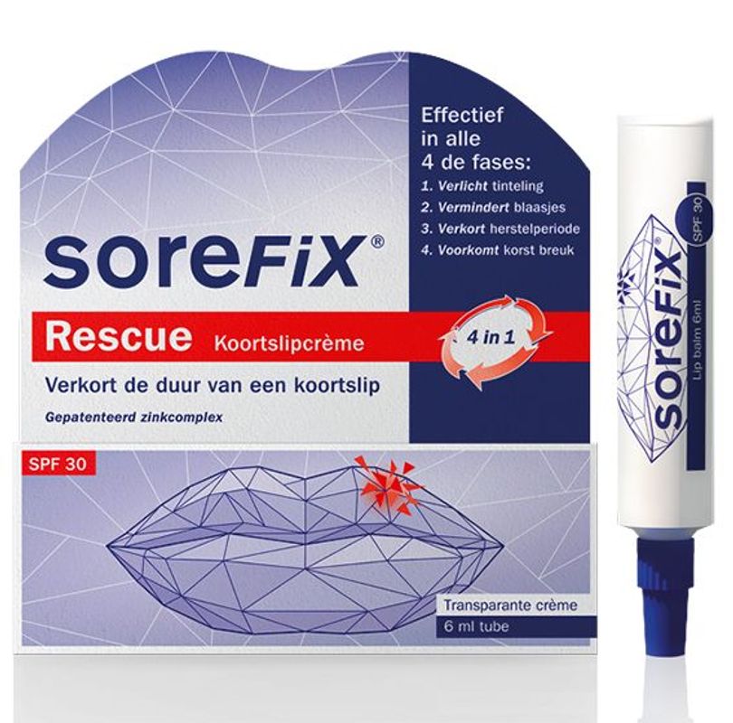Sorefix Sorefix Rescue koortslipcreme tube