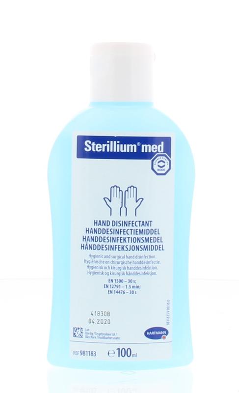 Med desinfecterende lotion