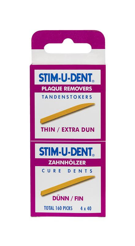 Stimudent Tandenstokers dun 4 x 40 stuks