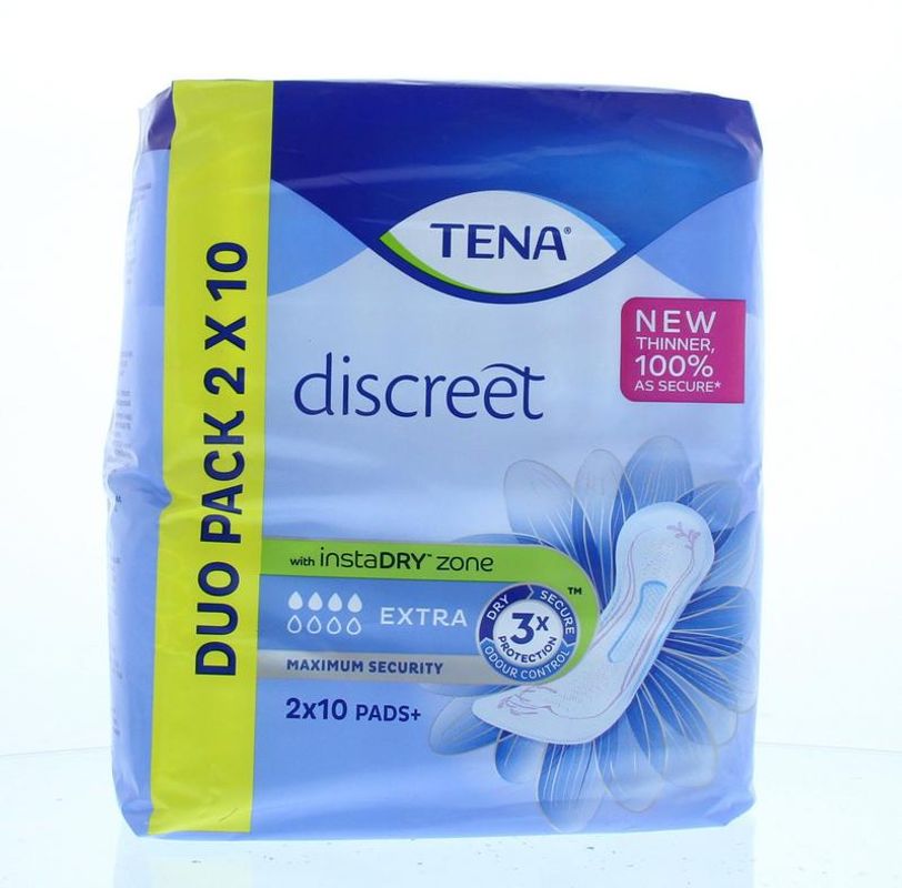Tena Discreet extra duo pack