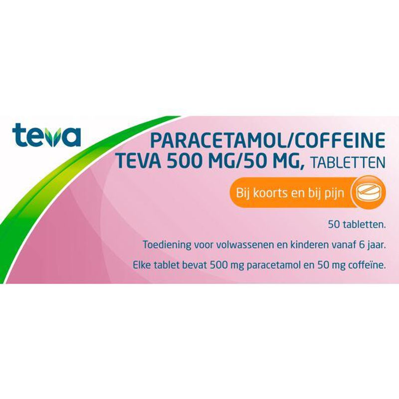Teva Paracetamol coffeine 500/50