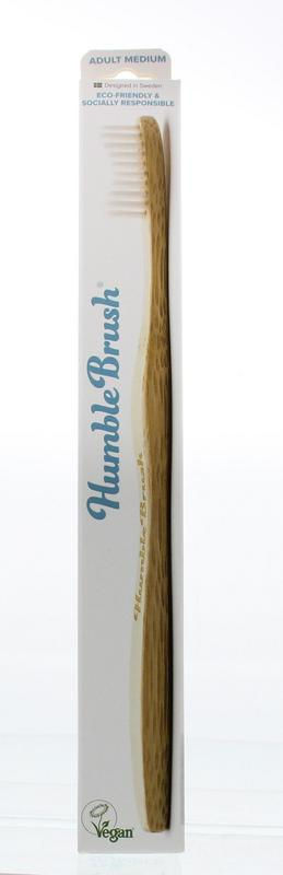 The Humble Co Tandenborstel bamboe medium wit
