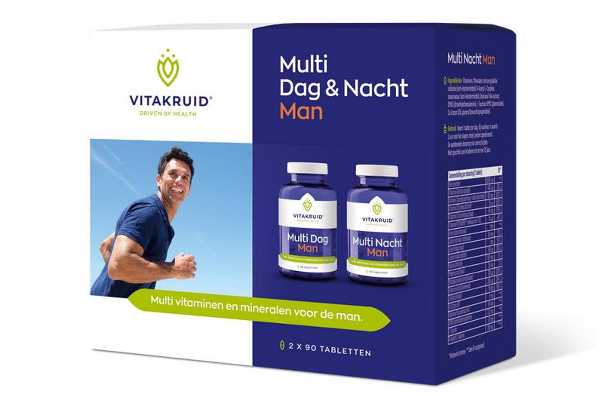 Vitakruid Multi dag & nacht man 2 x 90