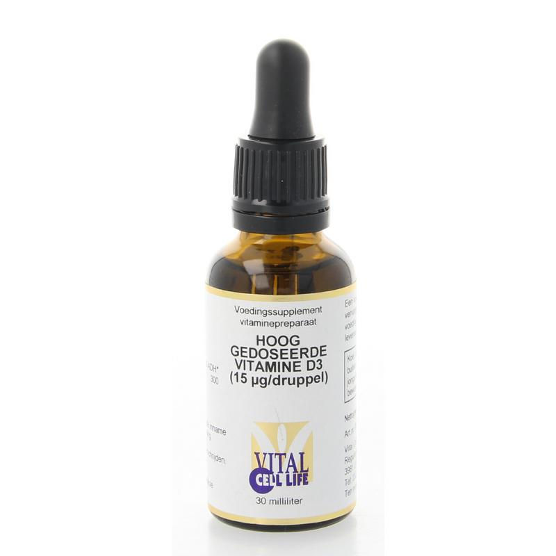 Vital Cell Life Vitamine D3 15mcg druppels