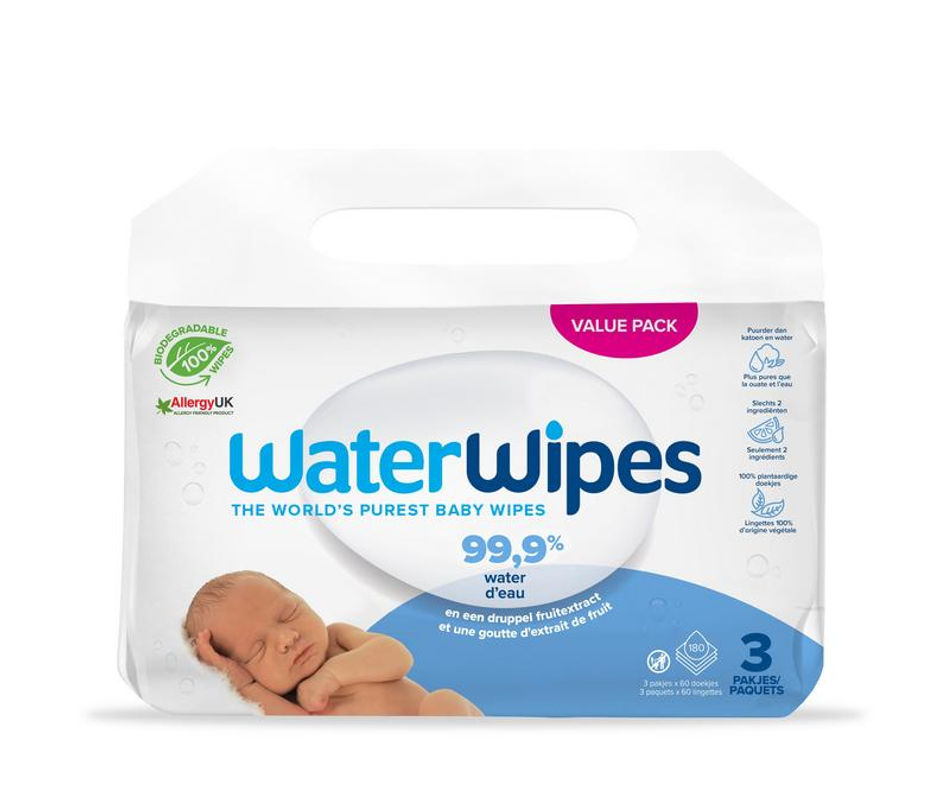 Waterwipes Babydoekjes 3-pak