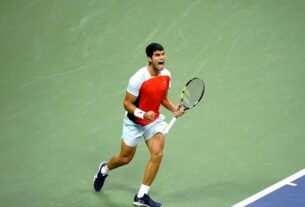 Carlos Alcaraz in the U.S. Open
