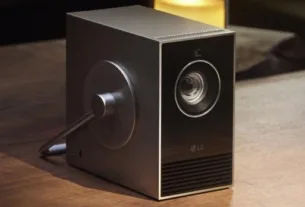 95229 02 lg cinebeam qube is compact 4k projector with excellent color accuracy and retro design