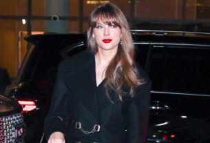 Taylor Swift Matches Chic Look to Manicure in a Reputation Coded Outfit 01 2025