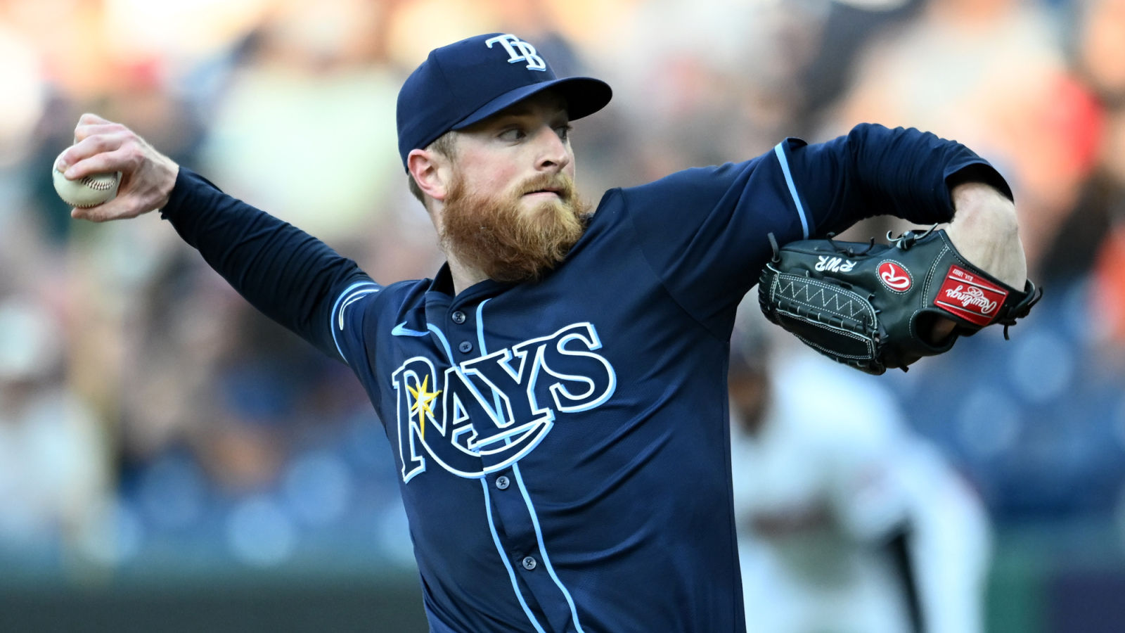 Rays Sign Drew Rasmussen To Extension 1 sep 14 2024 cleveland ohio usa tampa bay rays