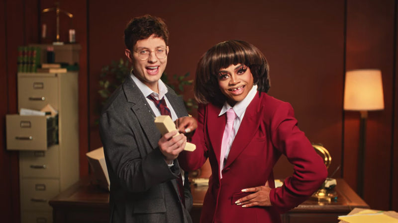 Matt Rife Teams Up with Drag Queen Heidi N Closet to Mock Price Increases from Tariffs in New E.l.f. Cosmetics Ad 1 rife elf