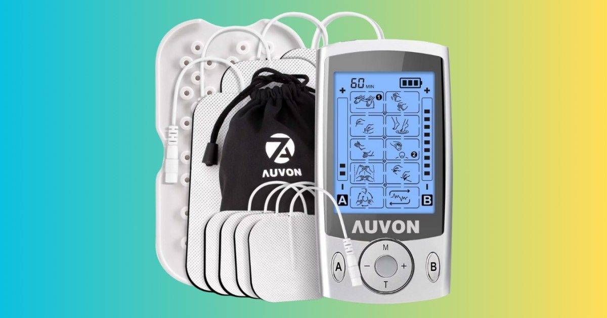 Get this dual-channel TENS muscle stimulator for just $22.79