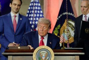 President Donald Trump signs an executive order related to artificial intelligence during the Winning the AI Race Summit in Washington D.C. U.S. July 23 2025. ReutersKent Nishimura