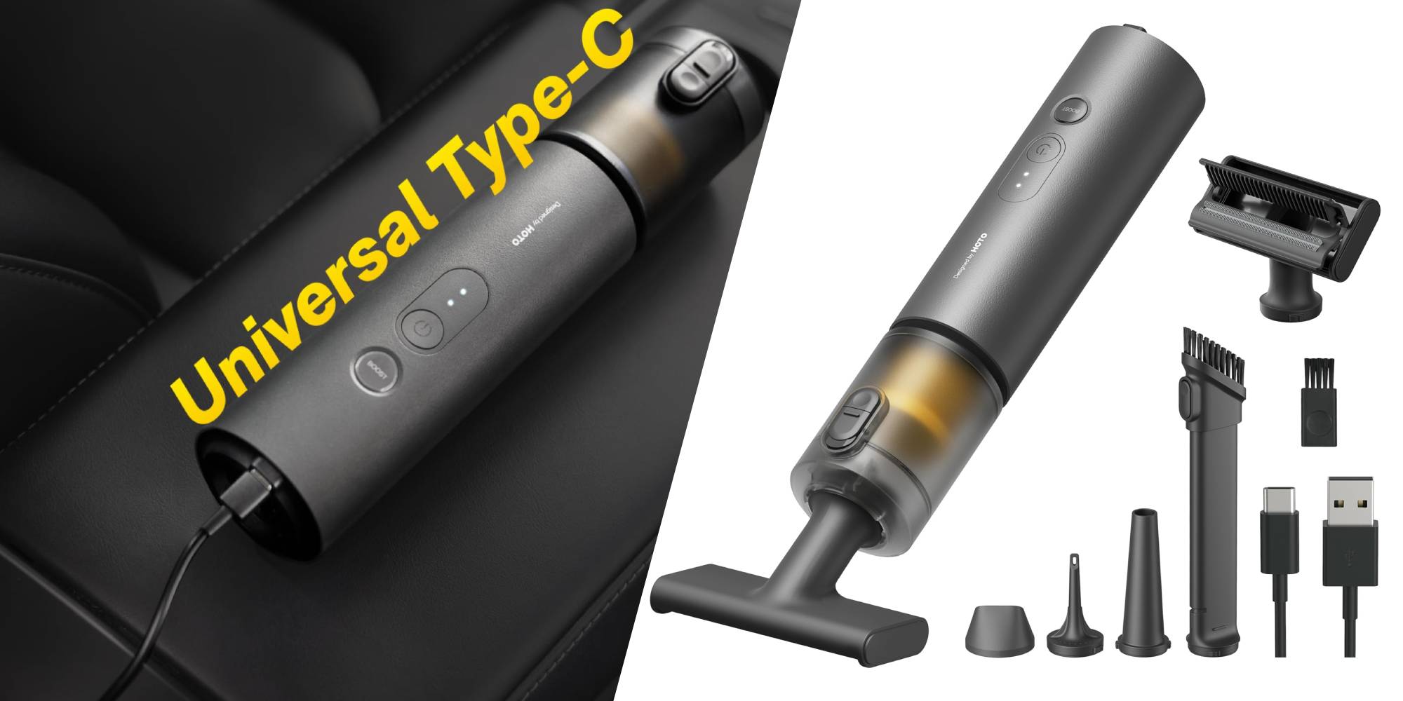 HOTO USB C Rechargeable Handheld Car Vacuum