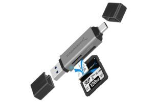 SABRENT USB A and Type C micro SD Card Reader