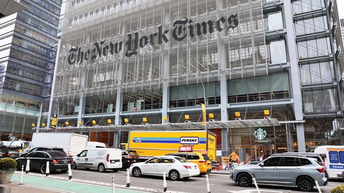 new york times sues