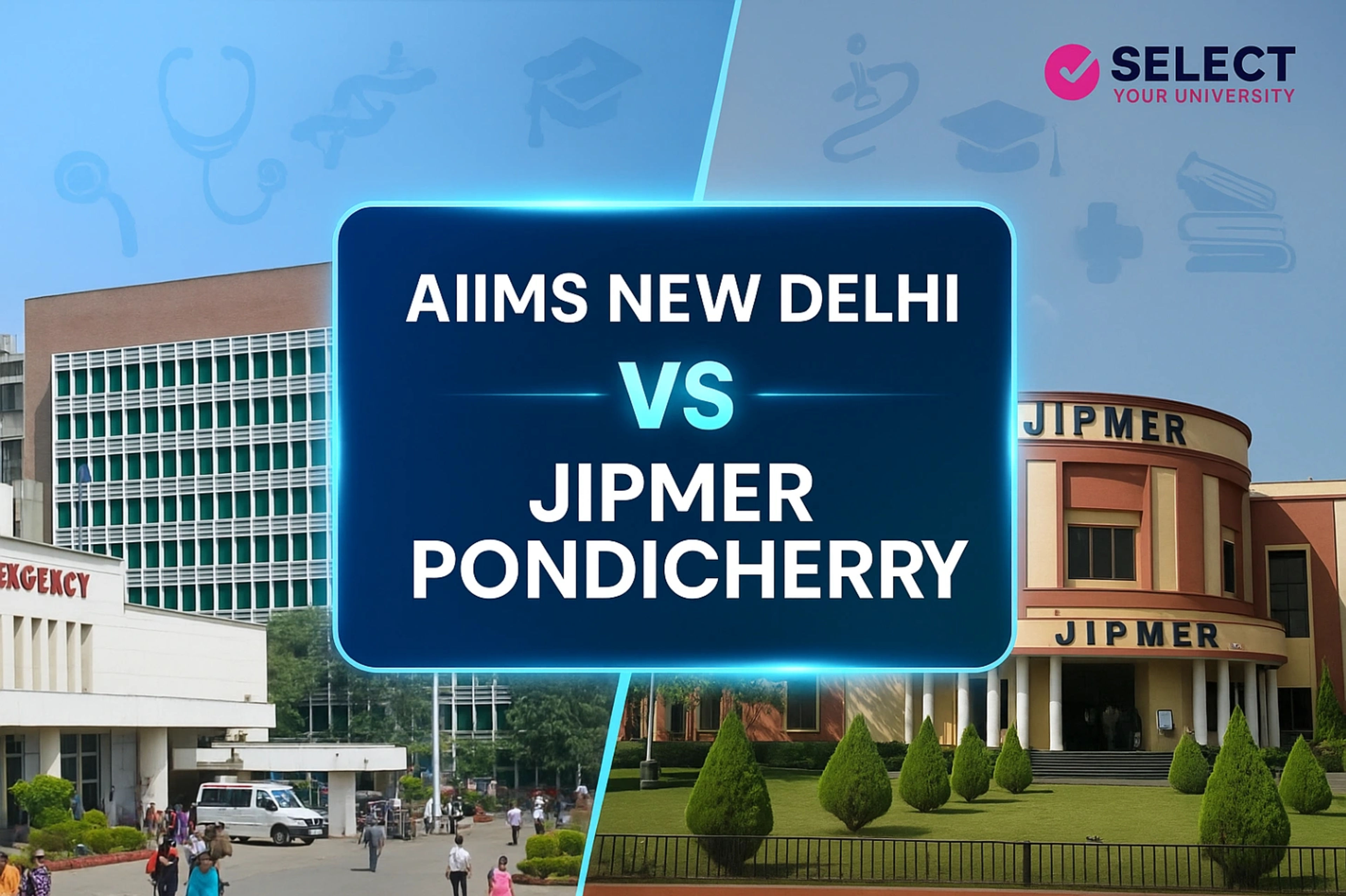 AIIMS New Delhi vs JIPMER Pondicherry