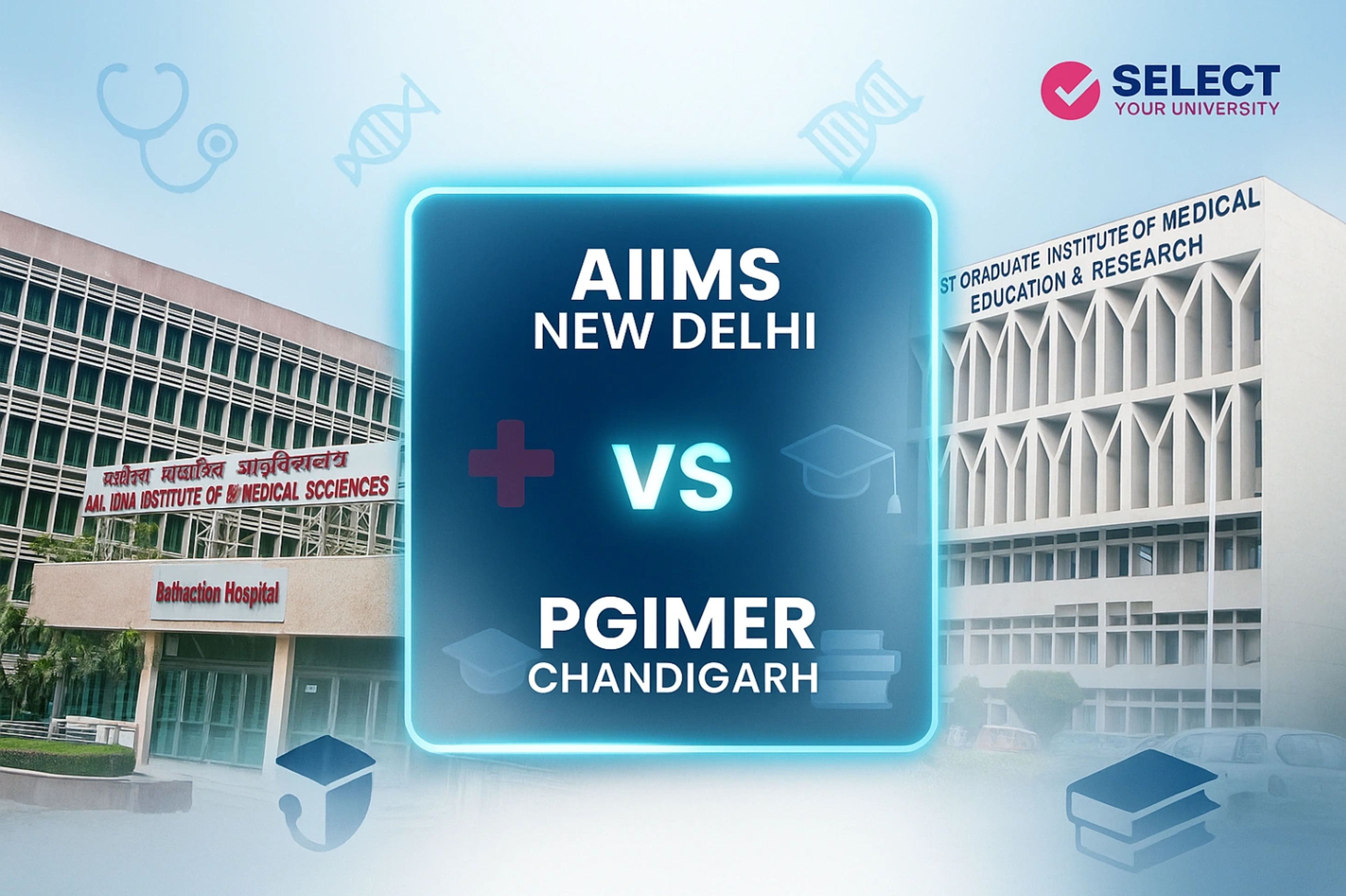 AIIMS New Delhi vs PGIMER Chandigarh