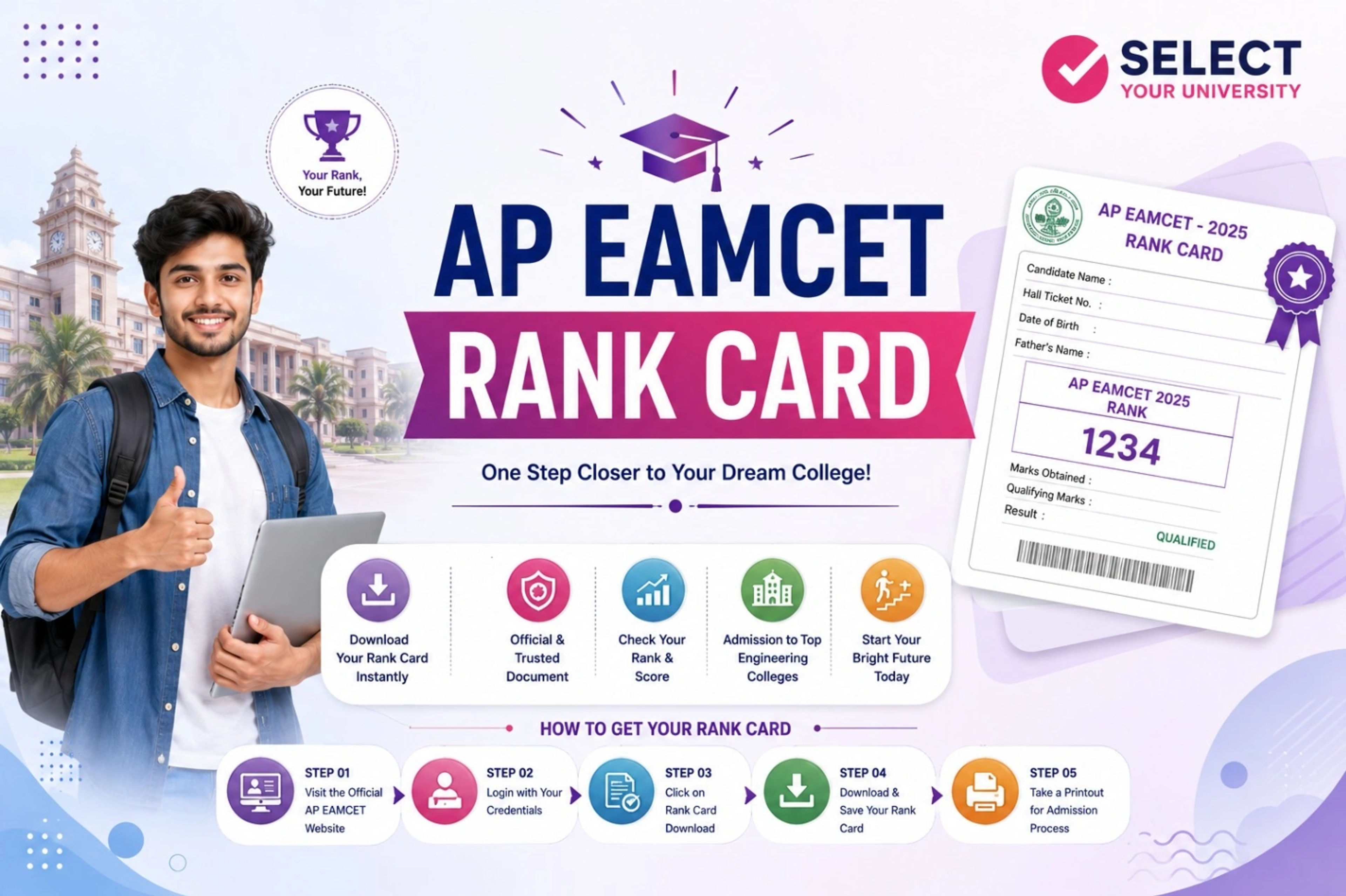 AP EAMCET Rank Card