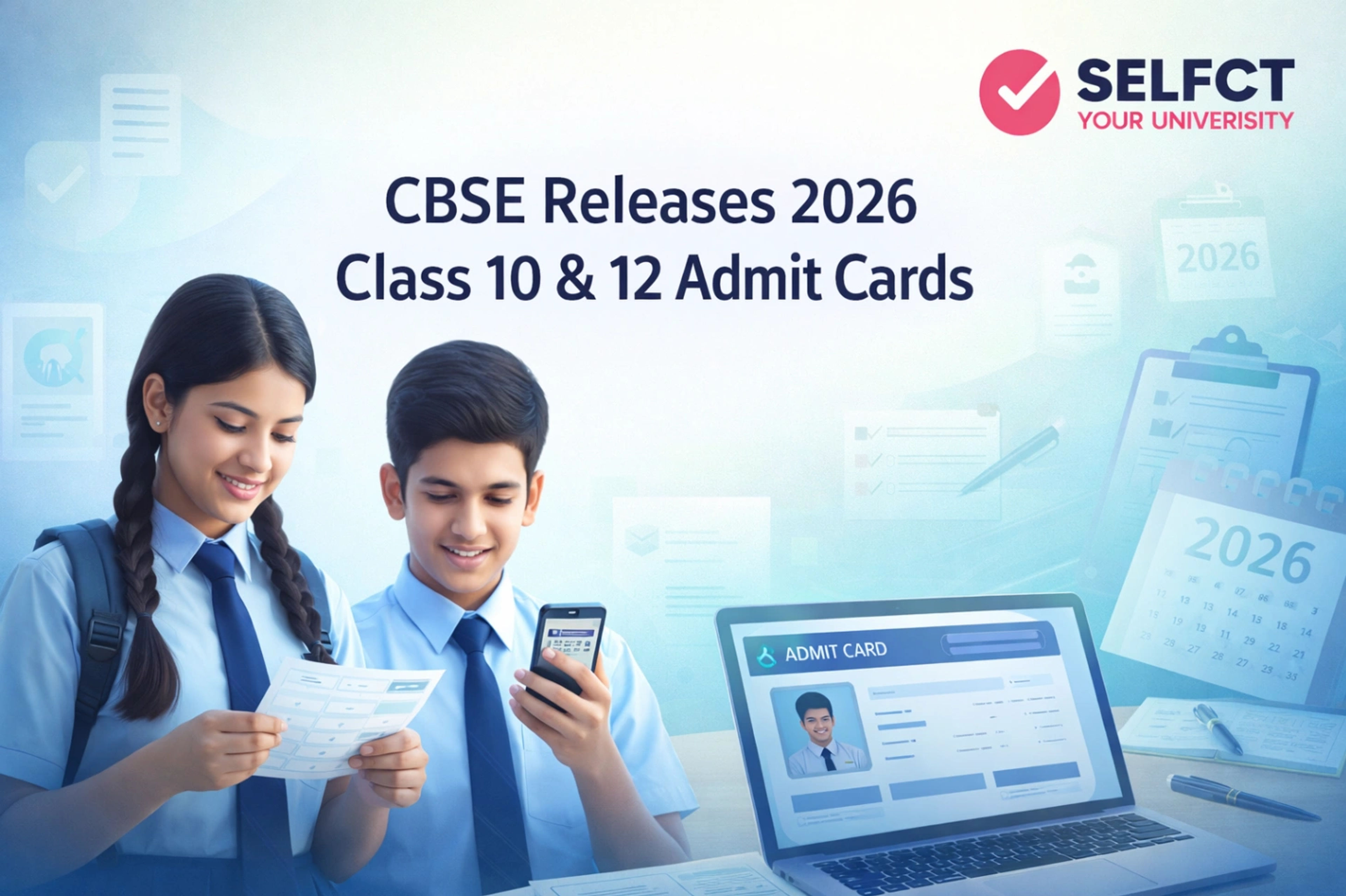 CBSE Admit Card 2026 Released for Class 10 & 12