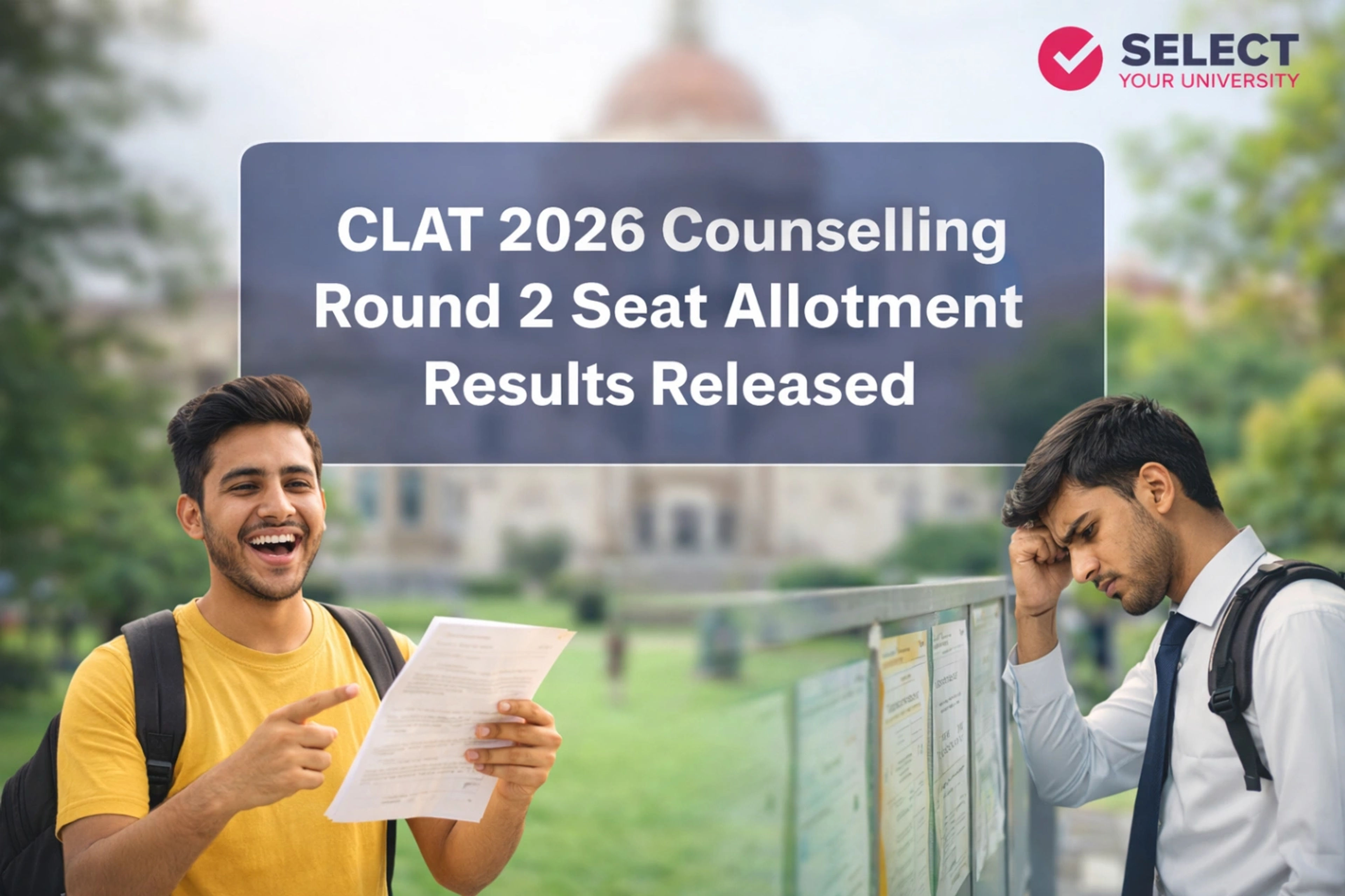 CLAT 2026 Counselling Round 2 Seat Allotment Results Released