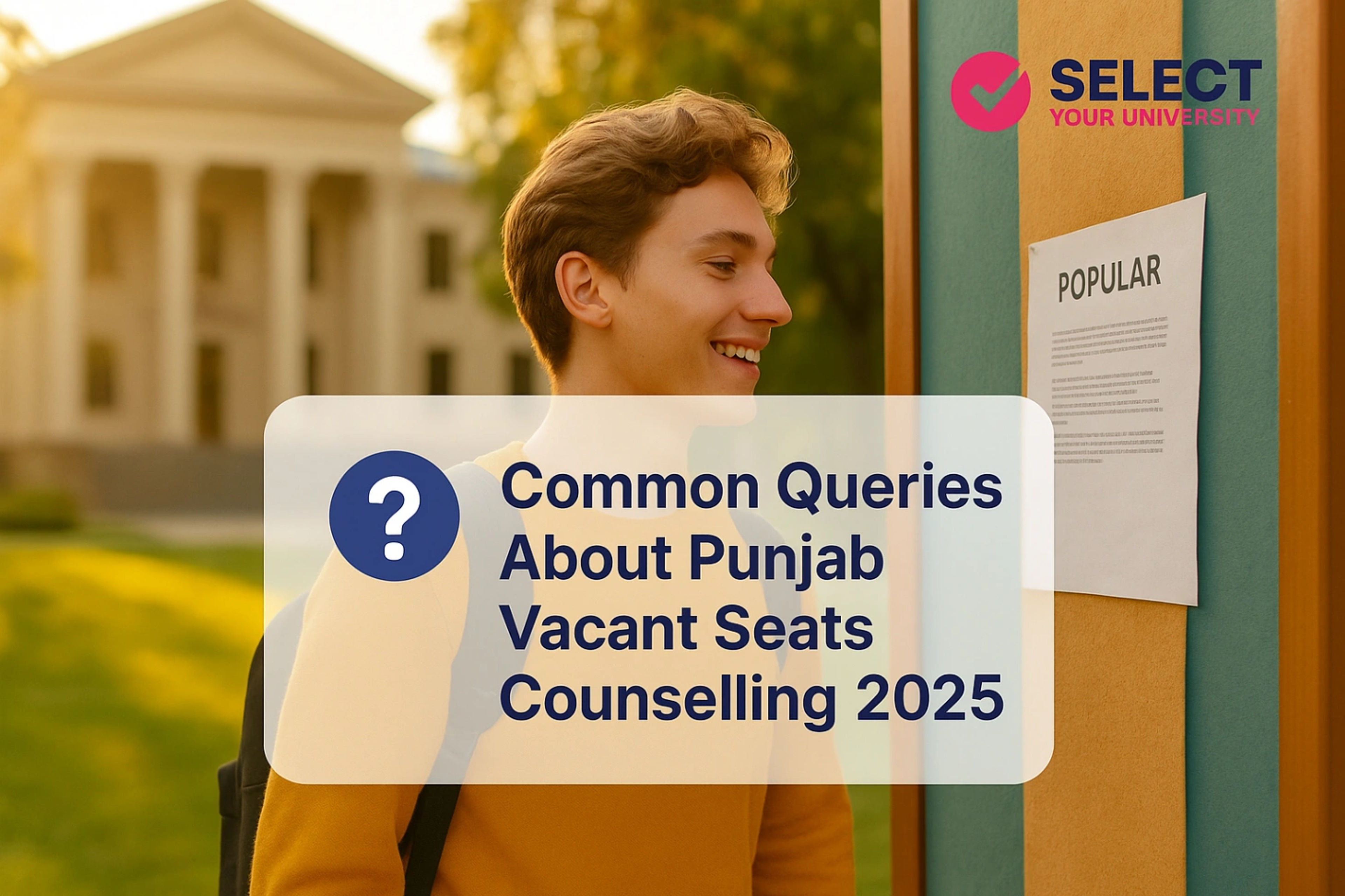 Common Queries About Punjab Vacant Seats Counselling
