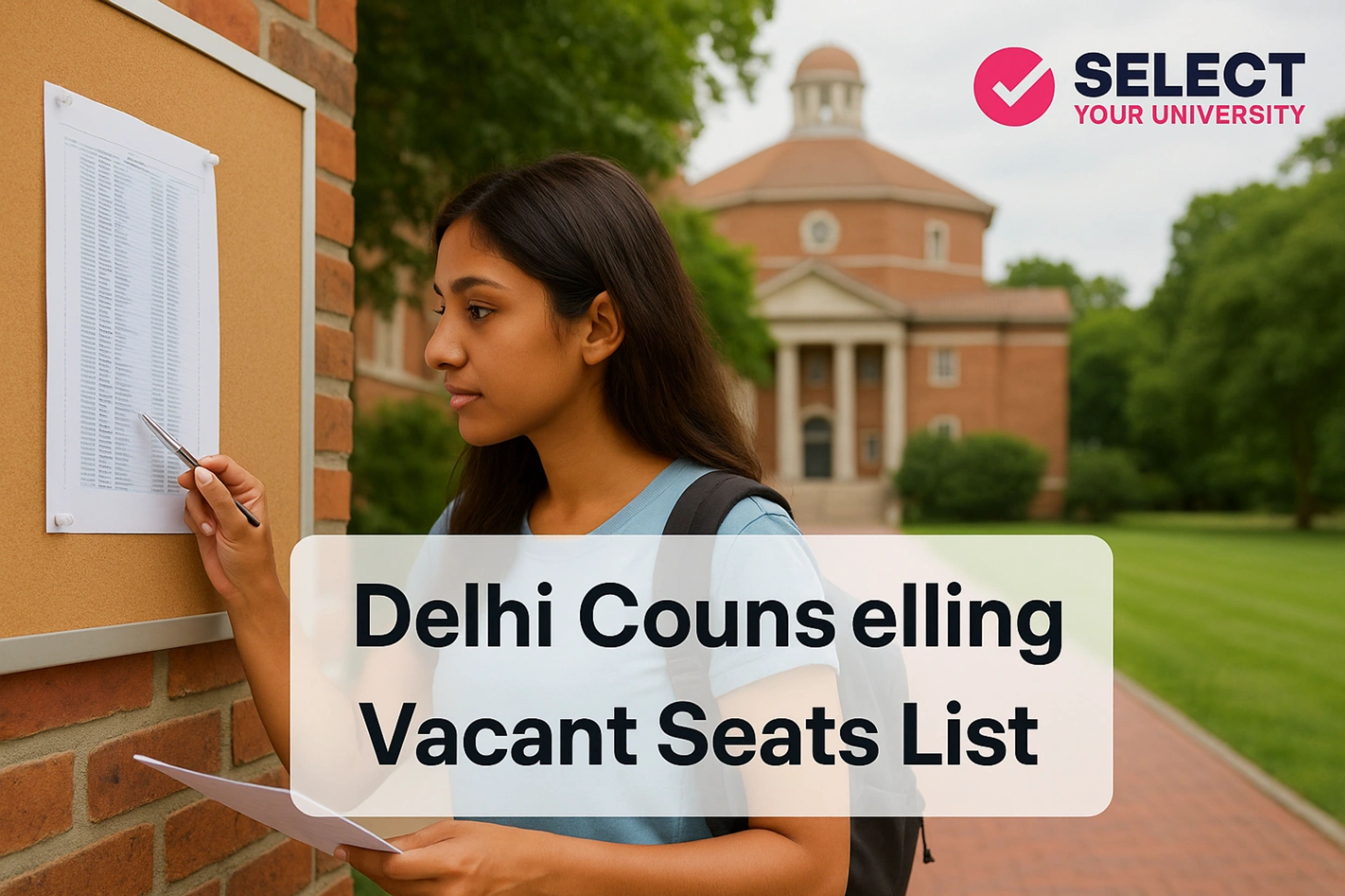 Delhi Counselling Vacant Seats List