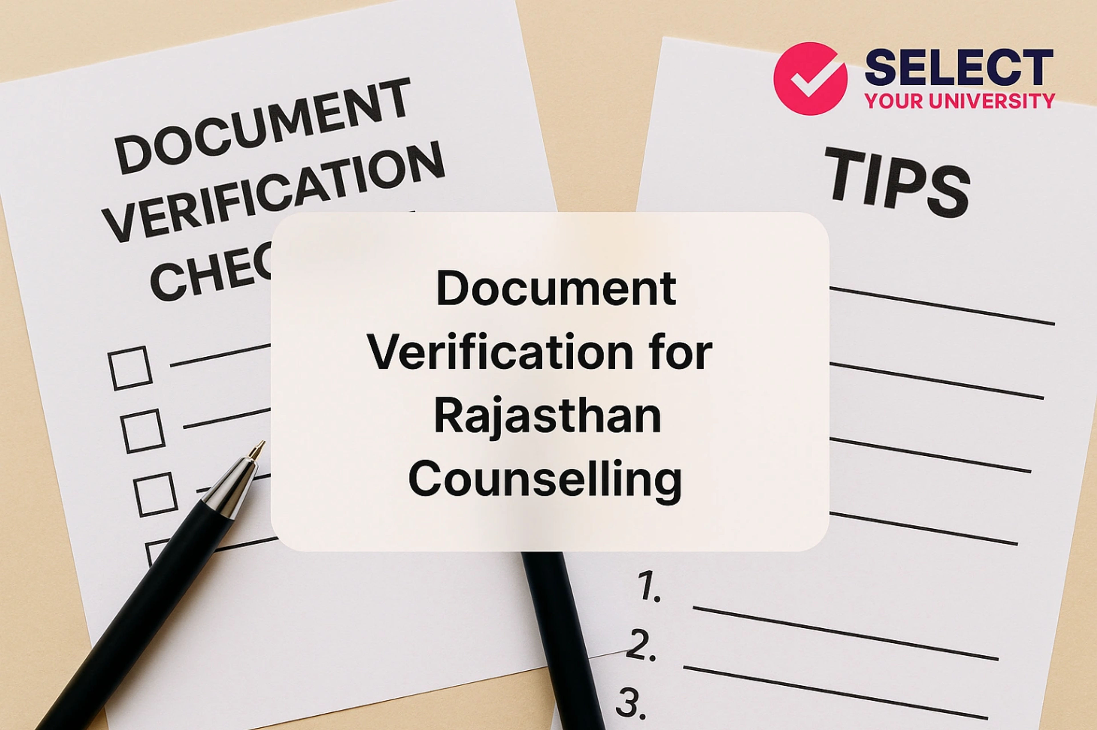 Document Verification for Rajasthan Counselling