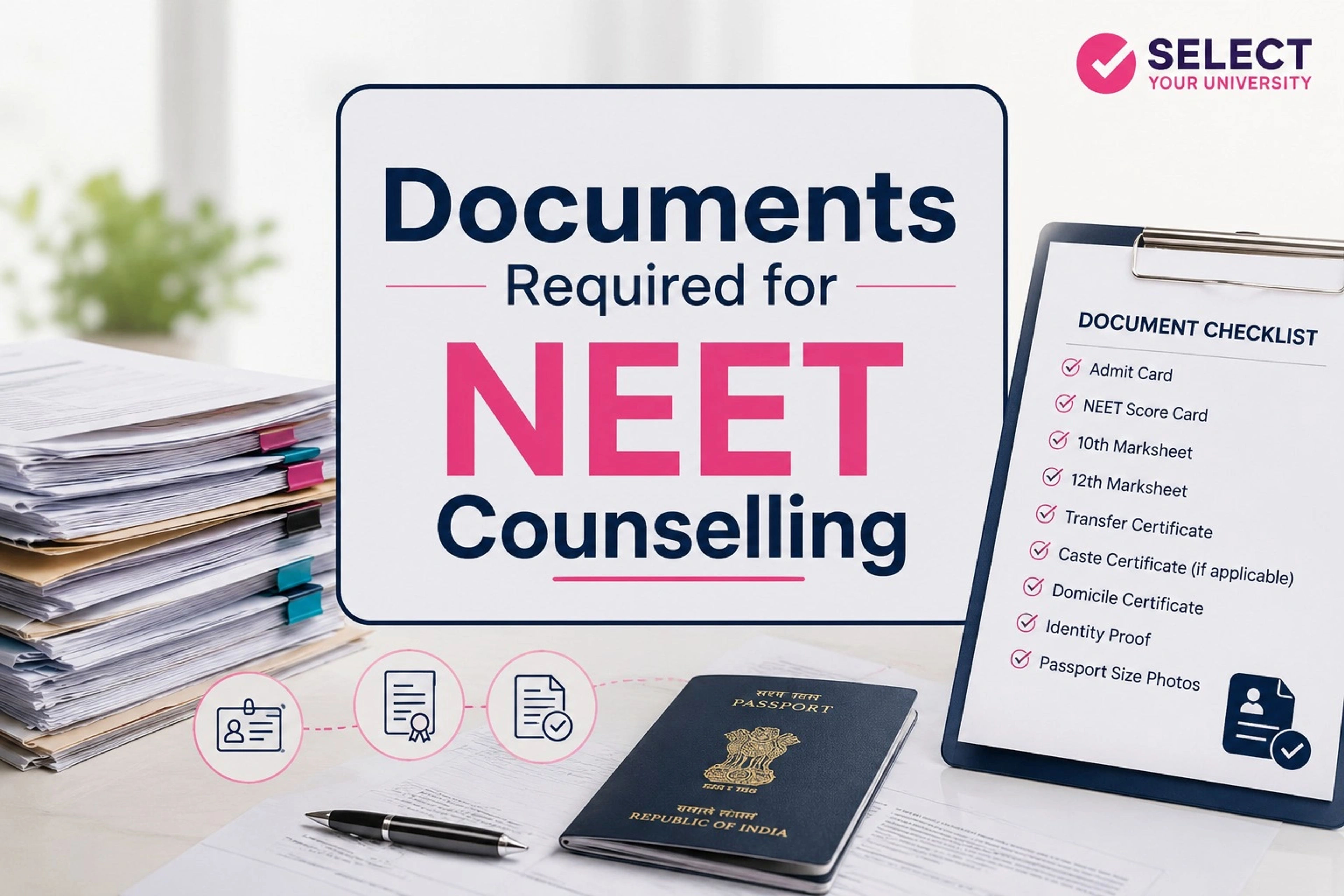 Documents Required for NEET UG Counselling 2026