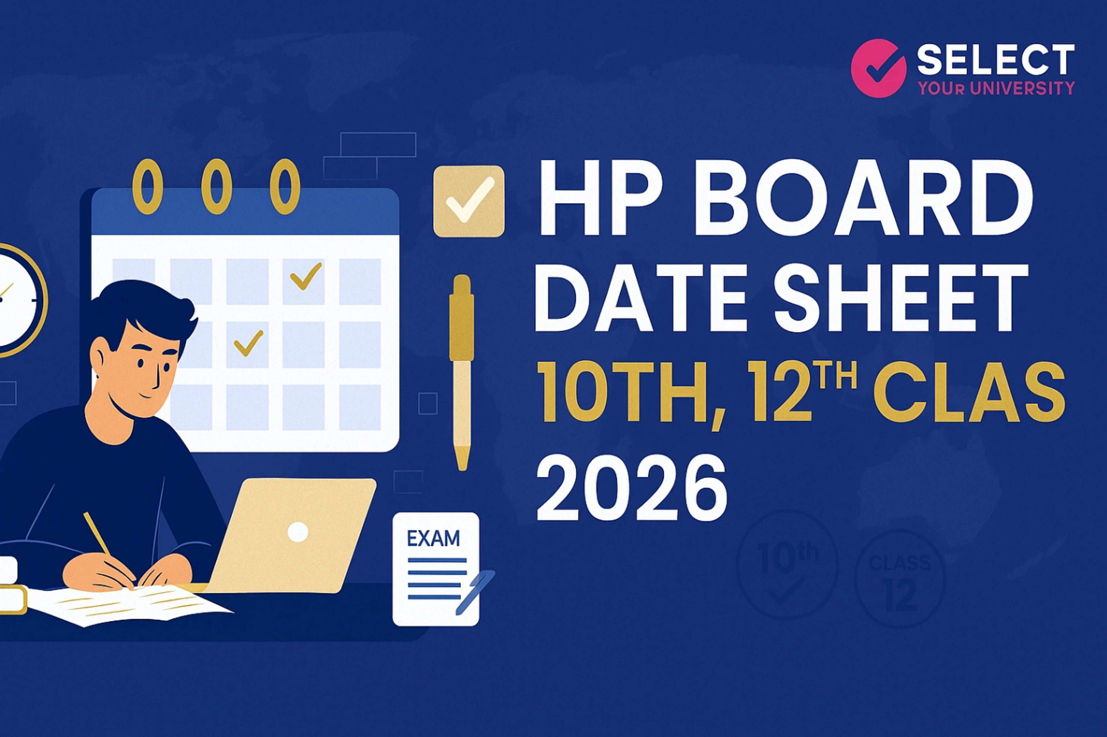 HP Board Date Sheet 10th, 12th Class 2026