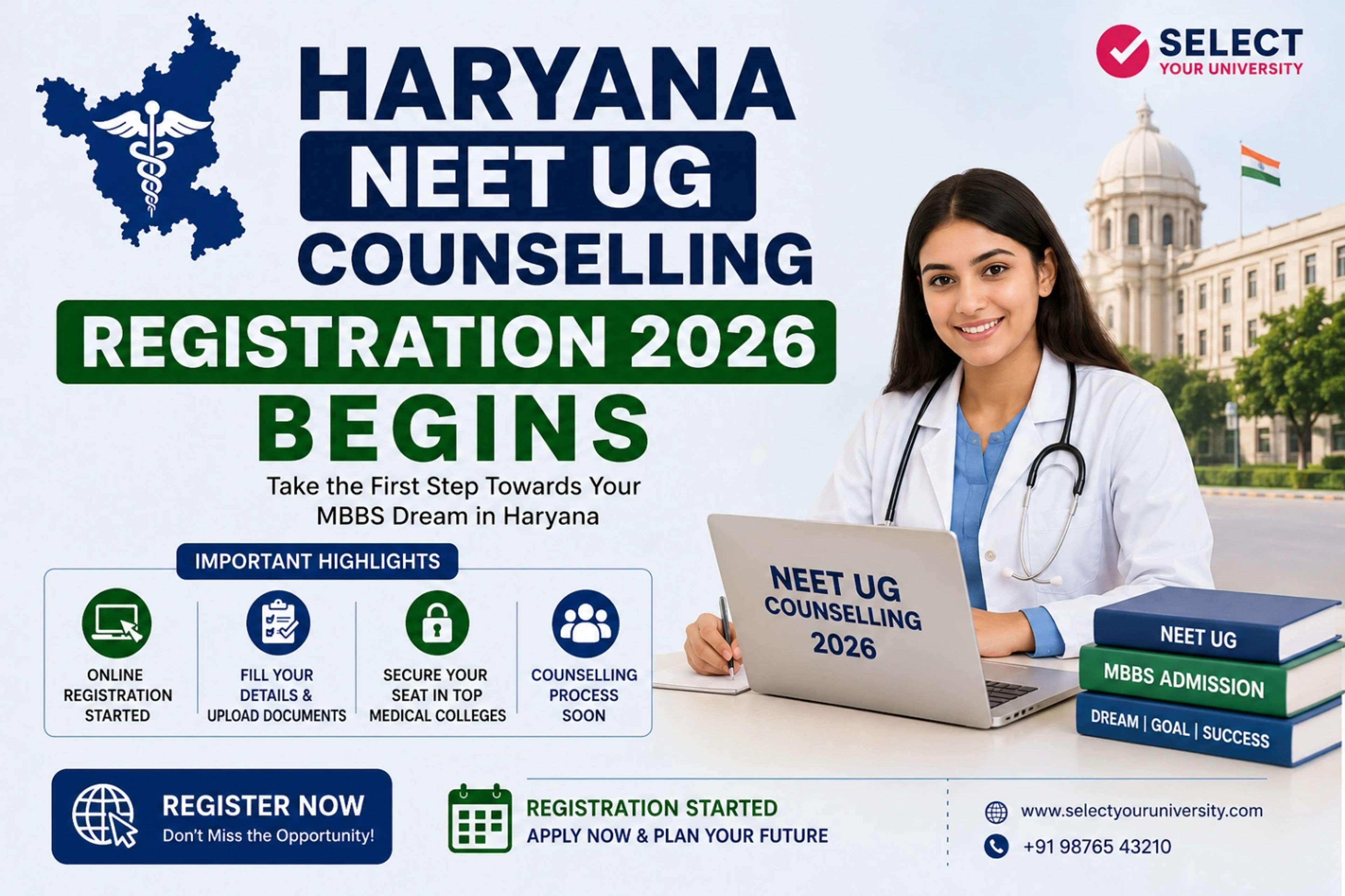 Haryana NEET UG Counselling Registration