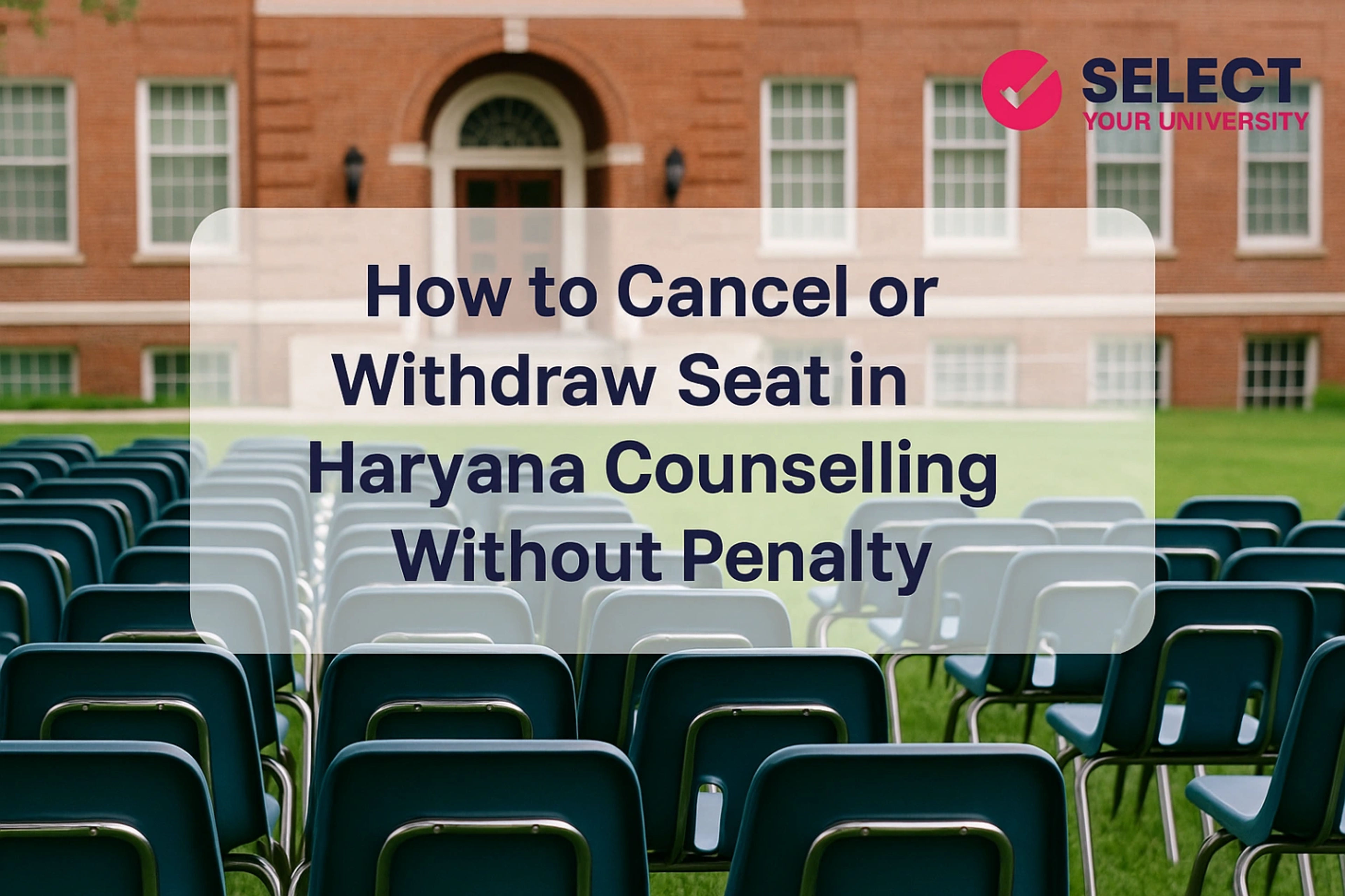 How to Cancel or Withdraw Seat in Haryana Counselling Without Penalty