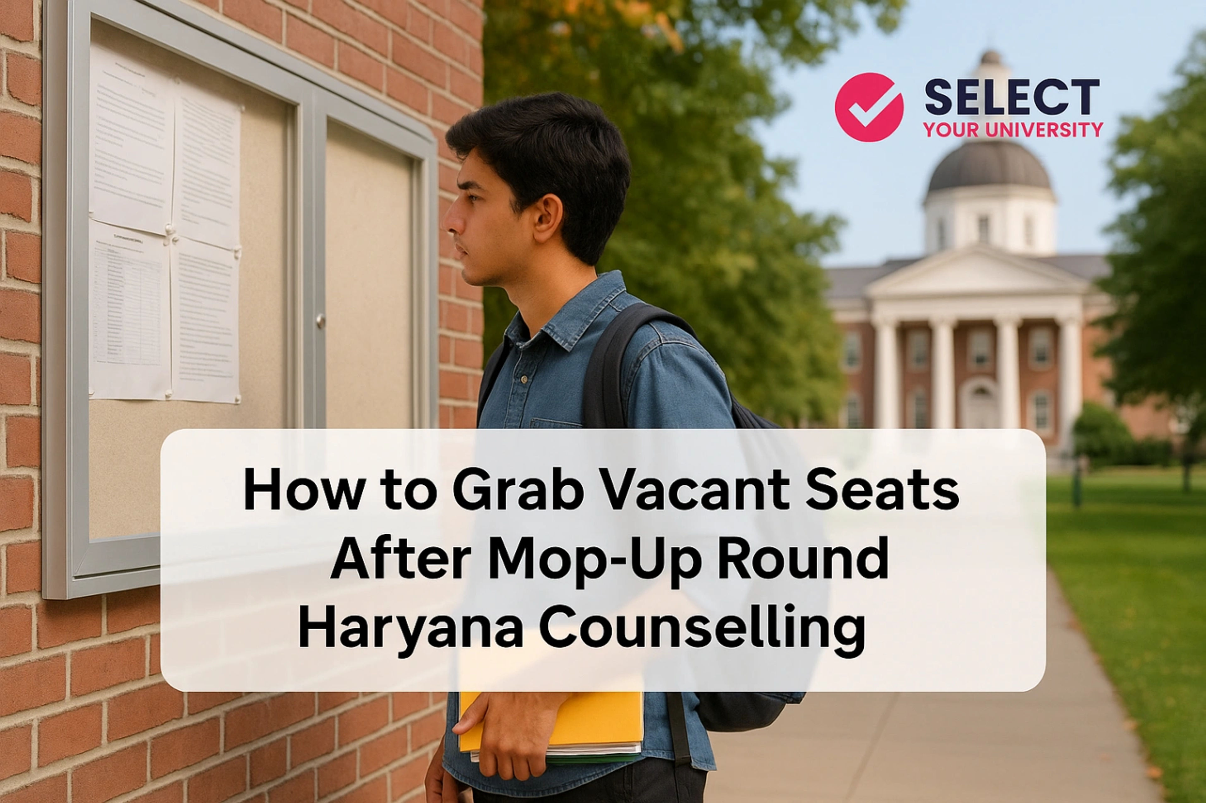 How to Grab Vacant Seats After Mop-Up Round Haryana Counselling
