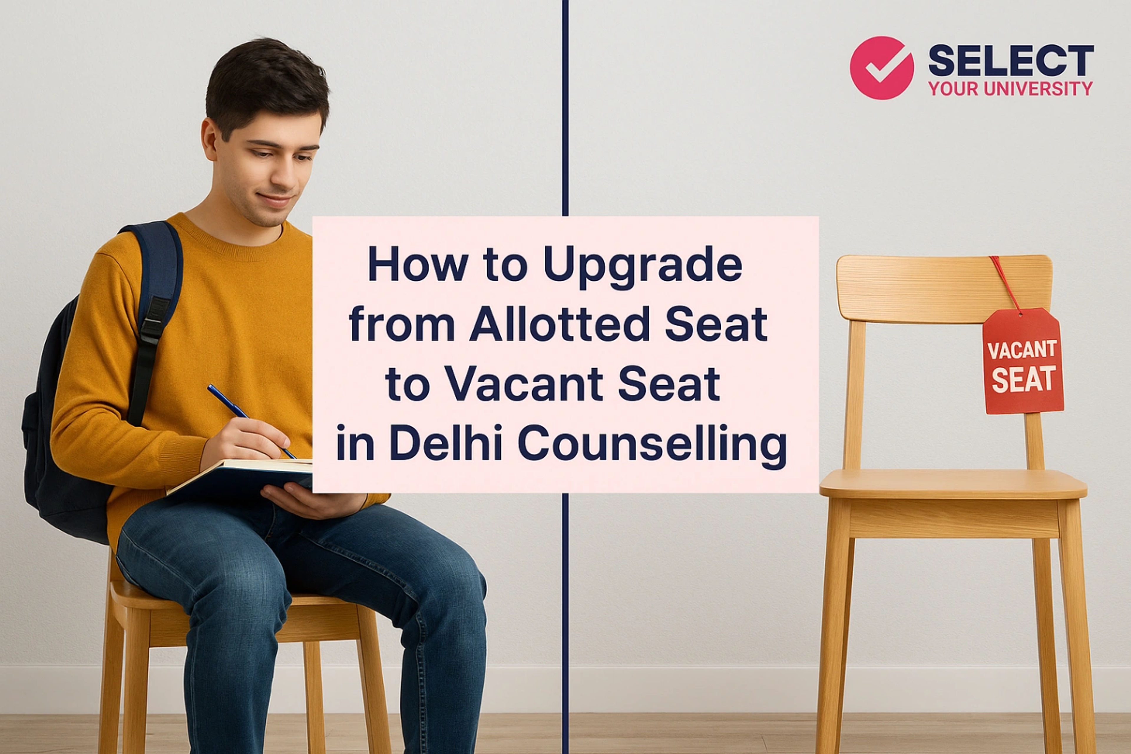 How to Upgrade from Allotted Seat to Vacant Seat in Delhi Counselling