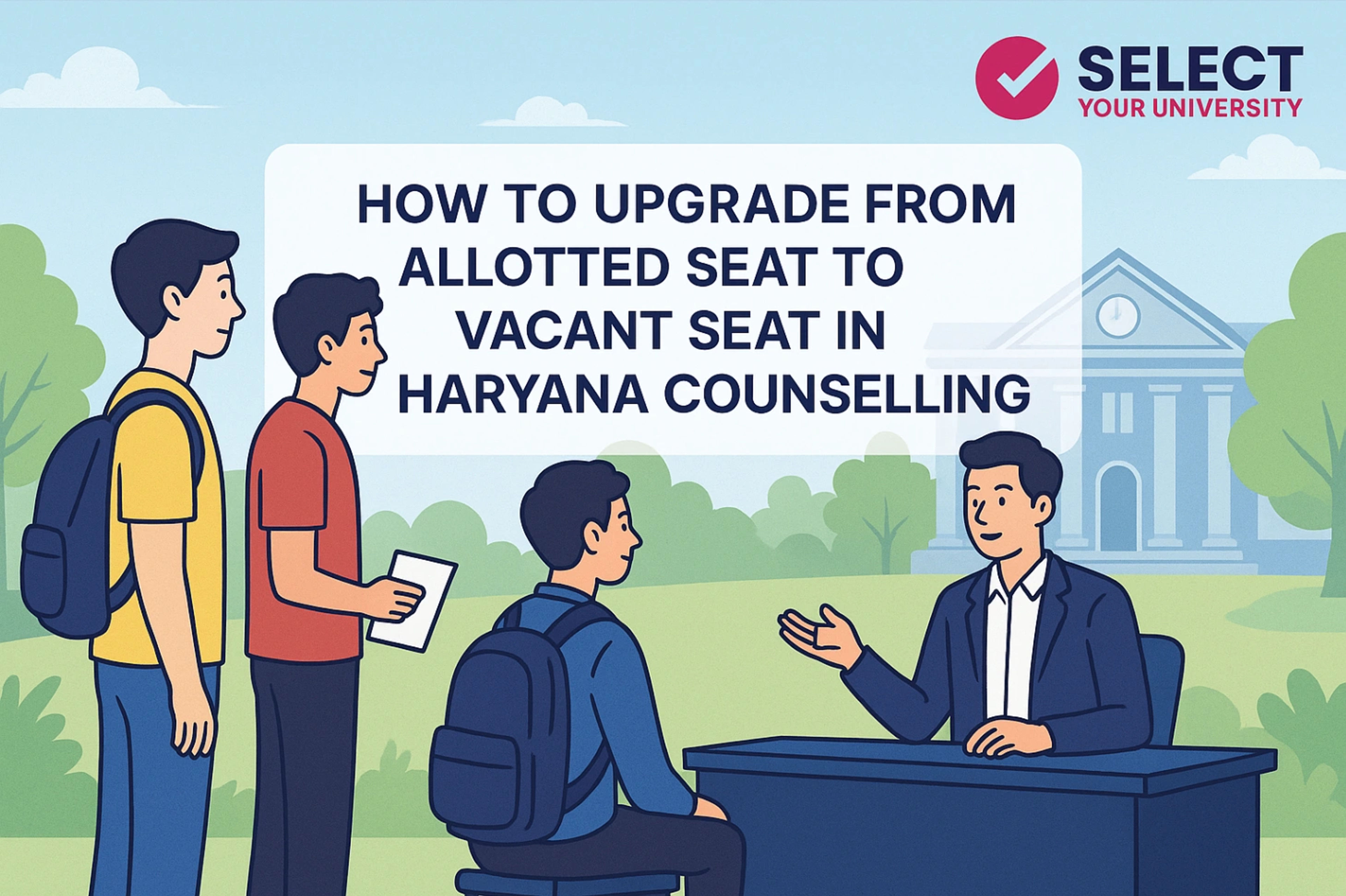 How to Upgrade from Allotted Seat to Vacant Seat in Haryana Counselling