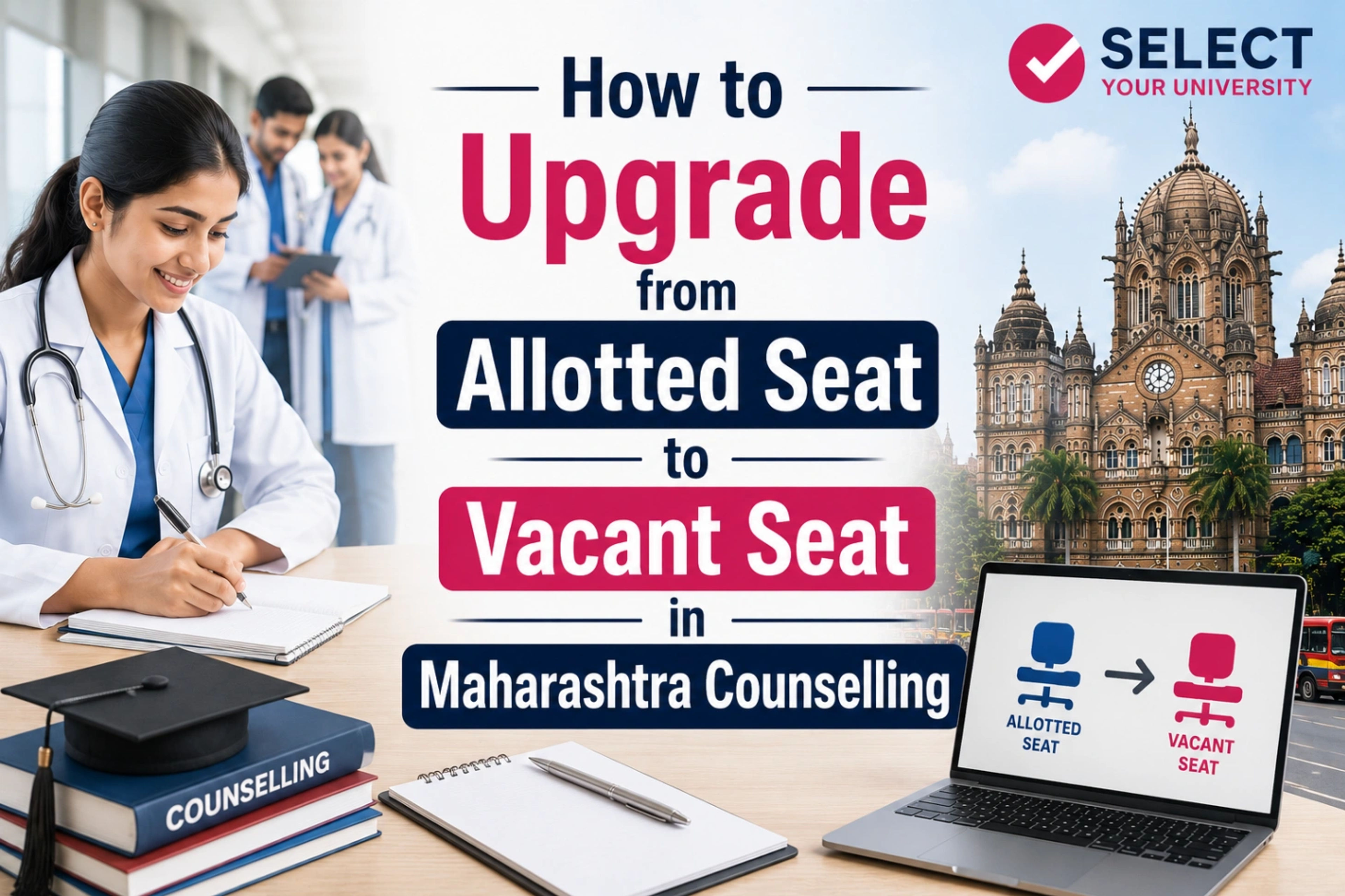 How to Upgrade from Allotted Seat to Vacant Seat in Maharashtra Counselling