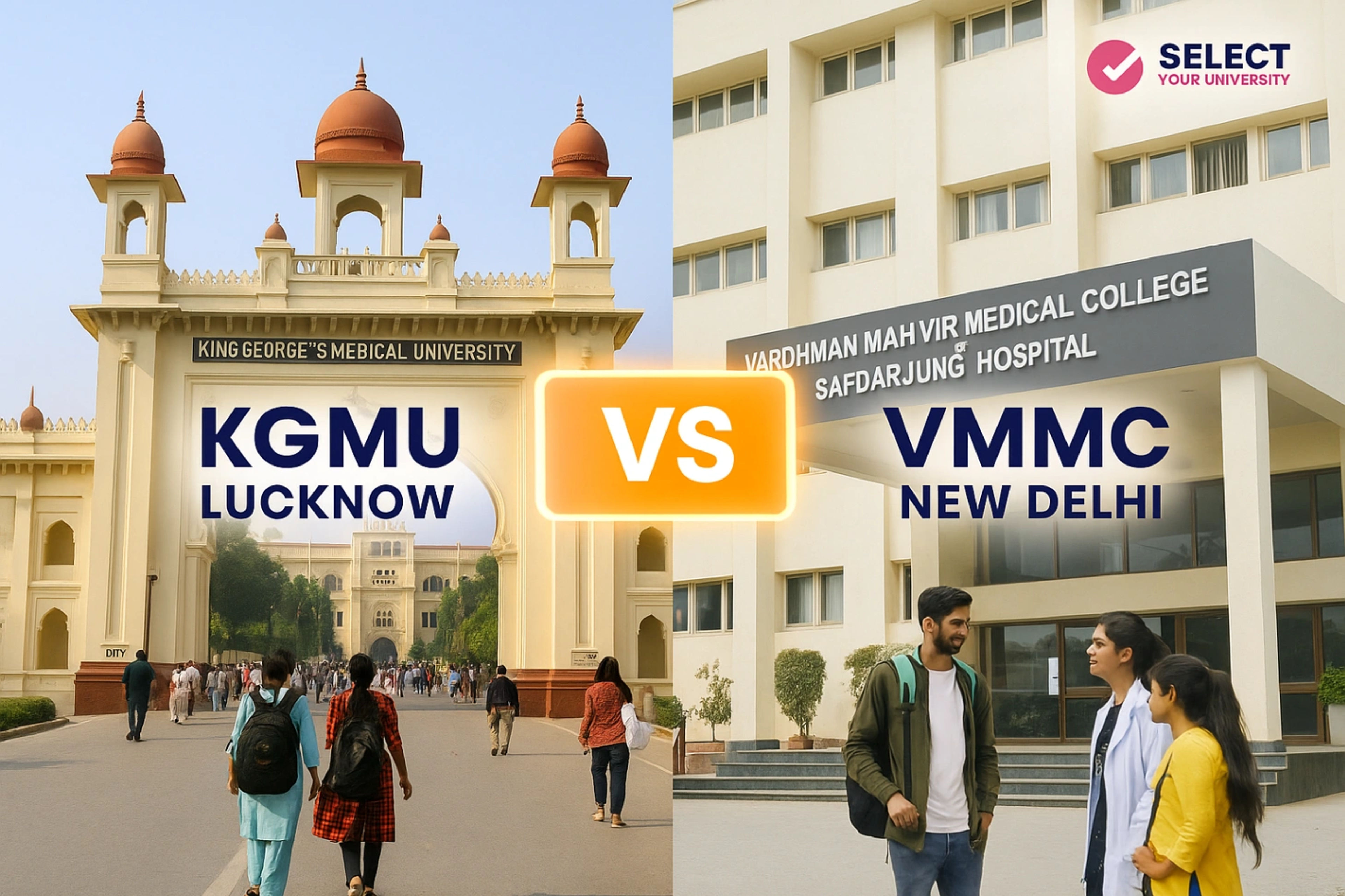 KGMU Lucknow vs VMMC New Delhi