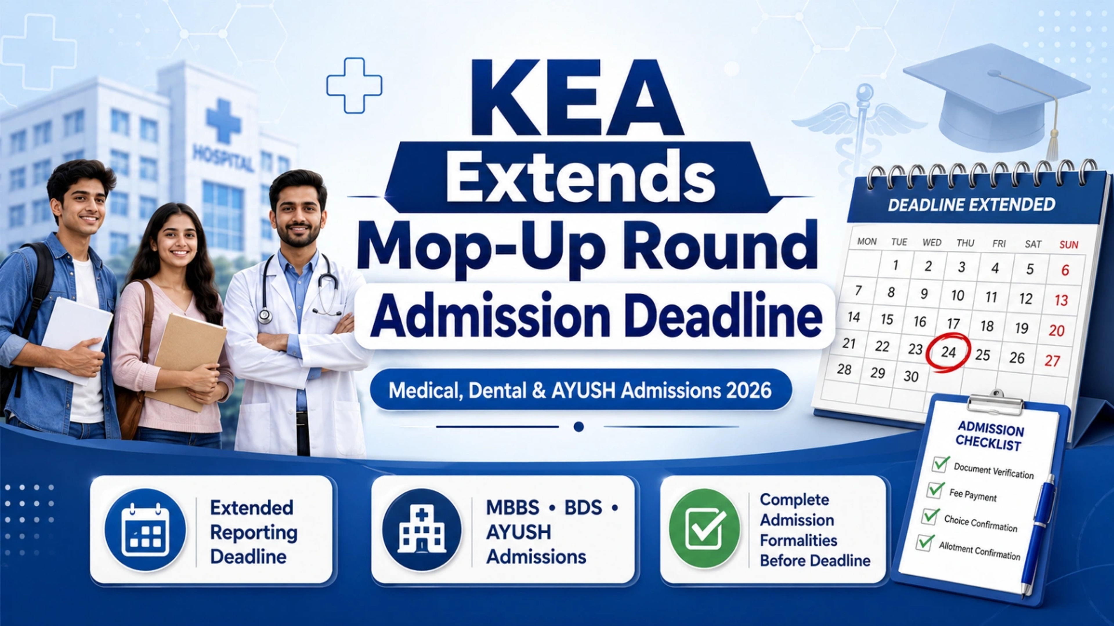 Karnataka UGNEET 2026 Mop-Up Round Admission Deadline Extended 