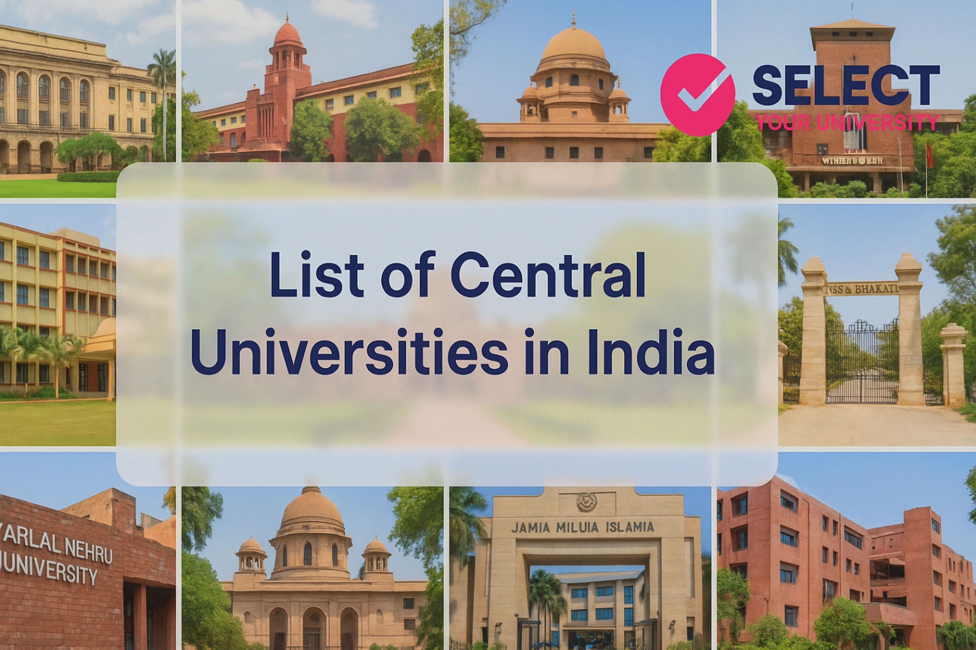 List of Central Universities in India