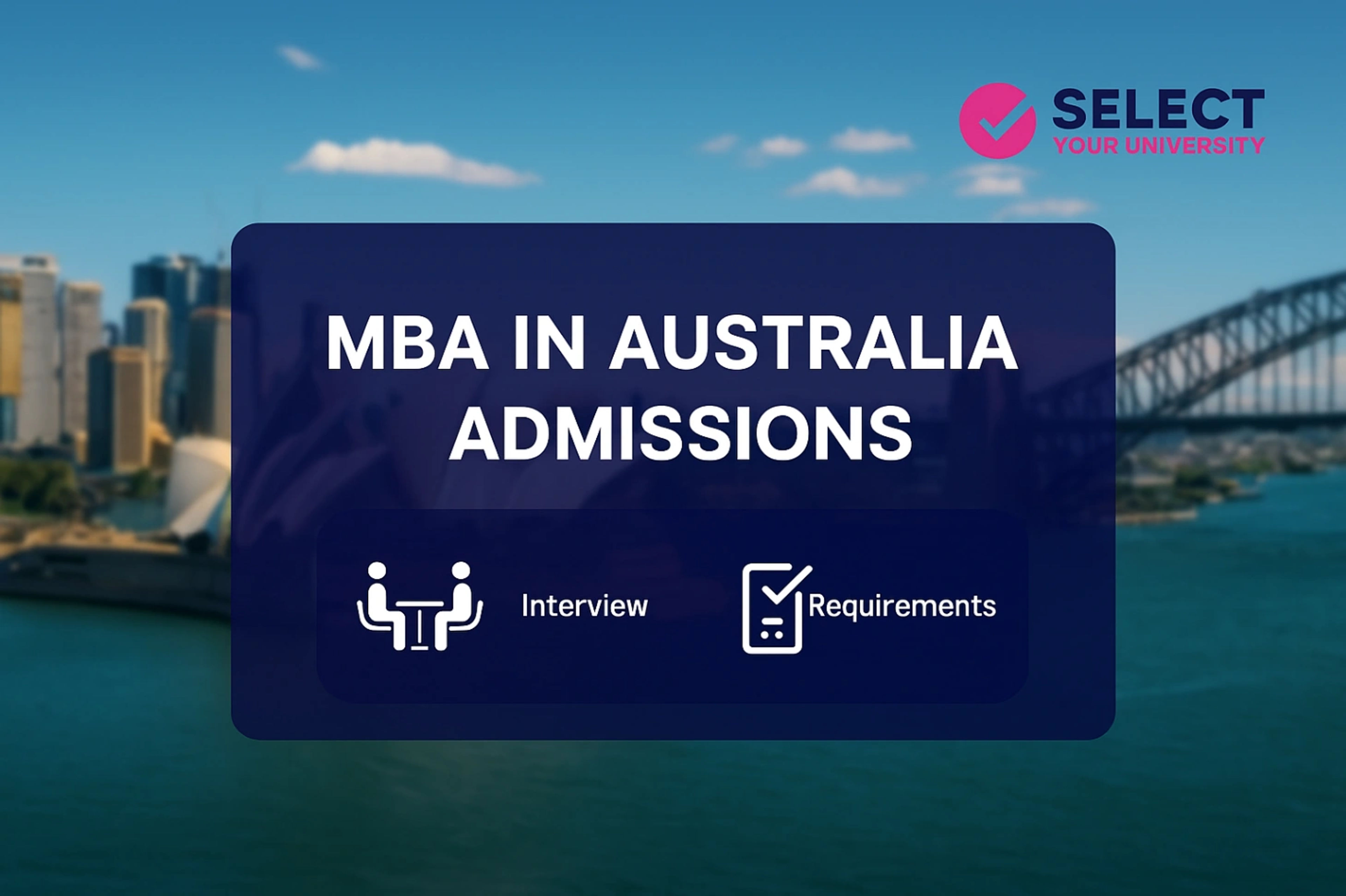 MBA in Australia Admissions