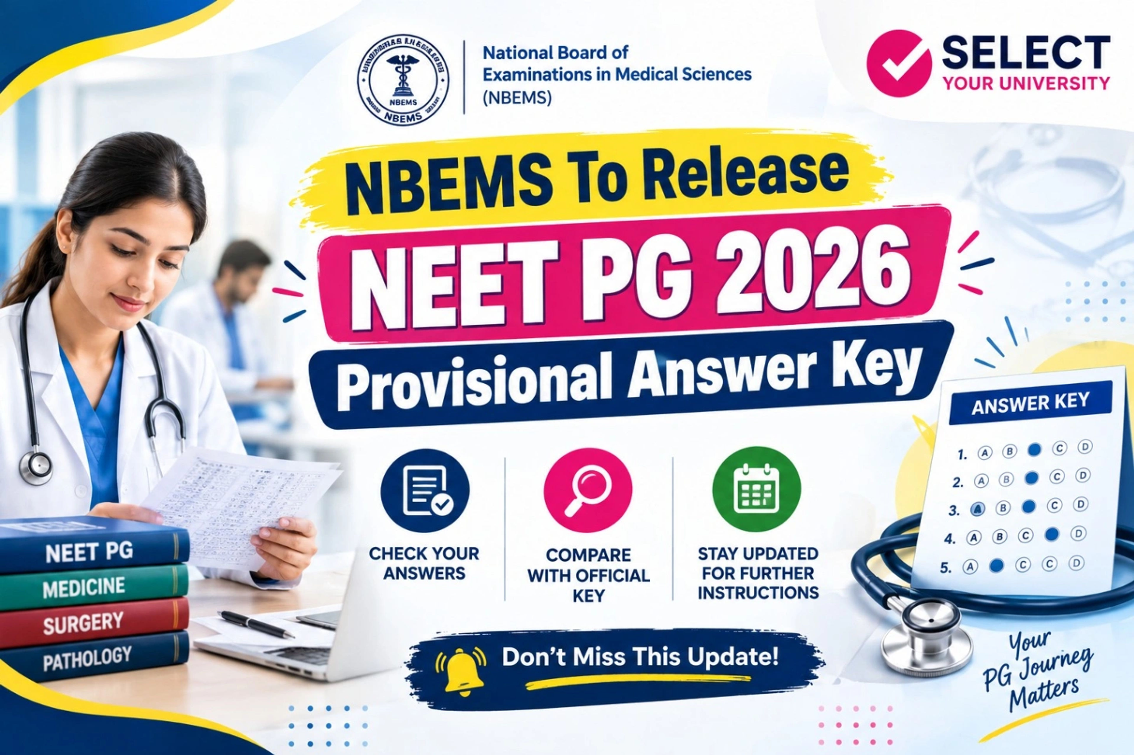 NBEMS To Release NEET PG 2026 Provisional Answer Key