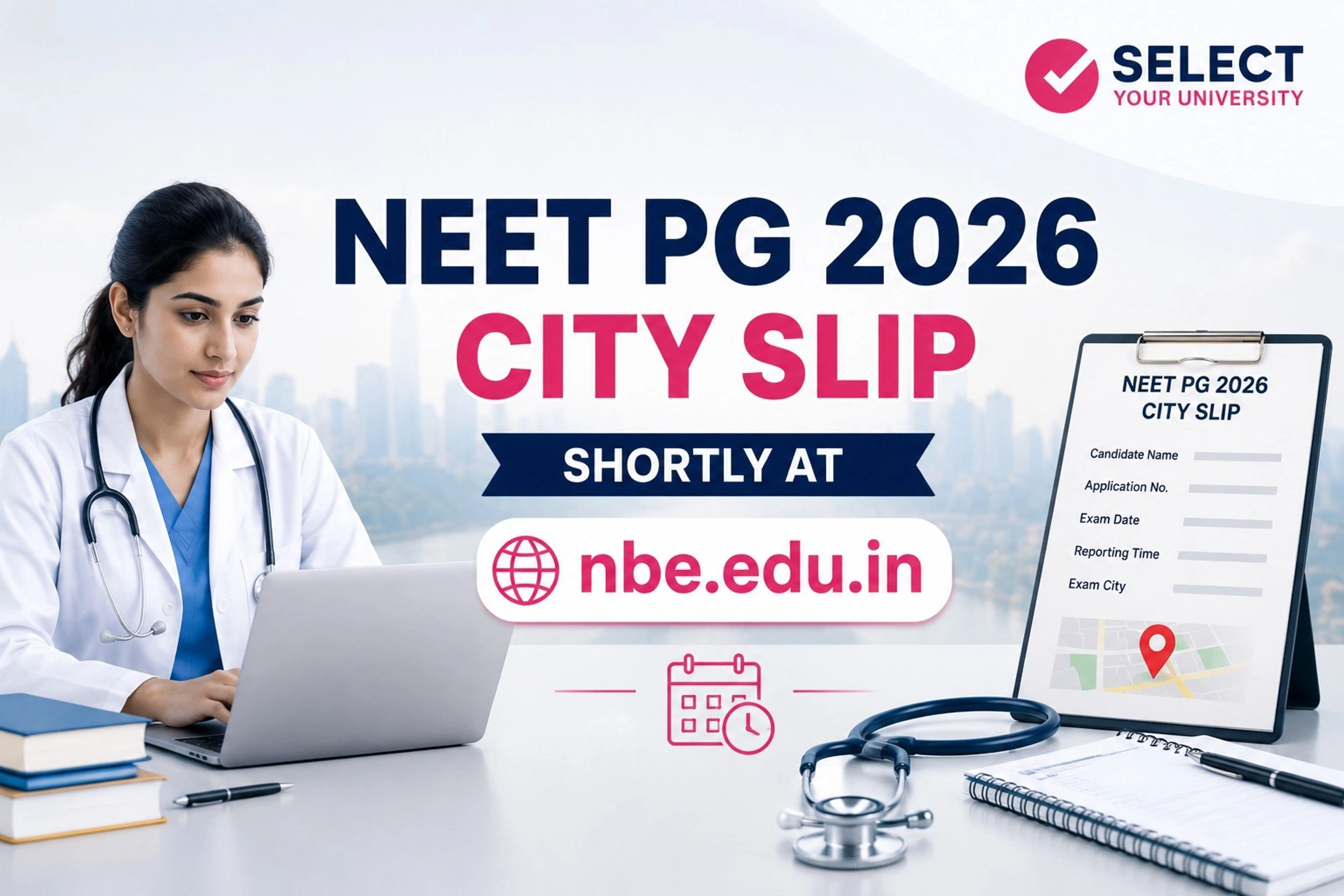 NEET PG 2026 City Intimation Slip