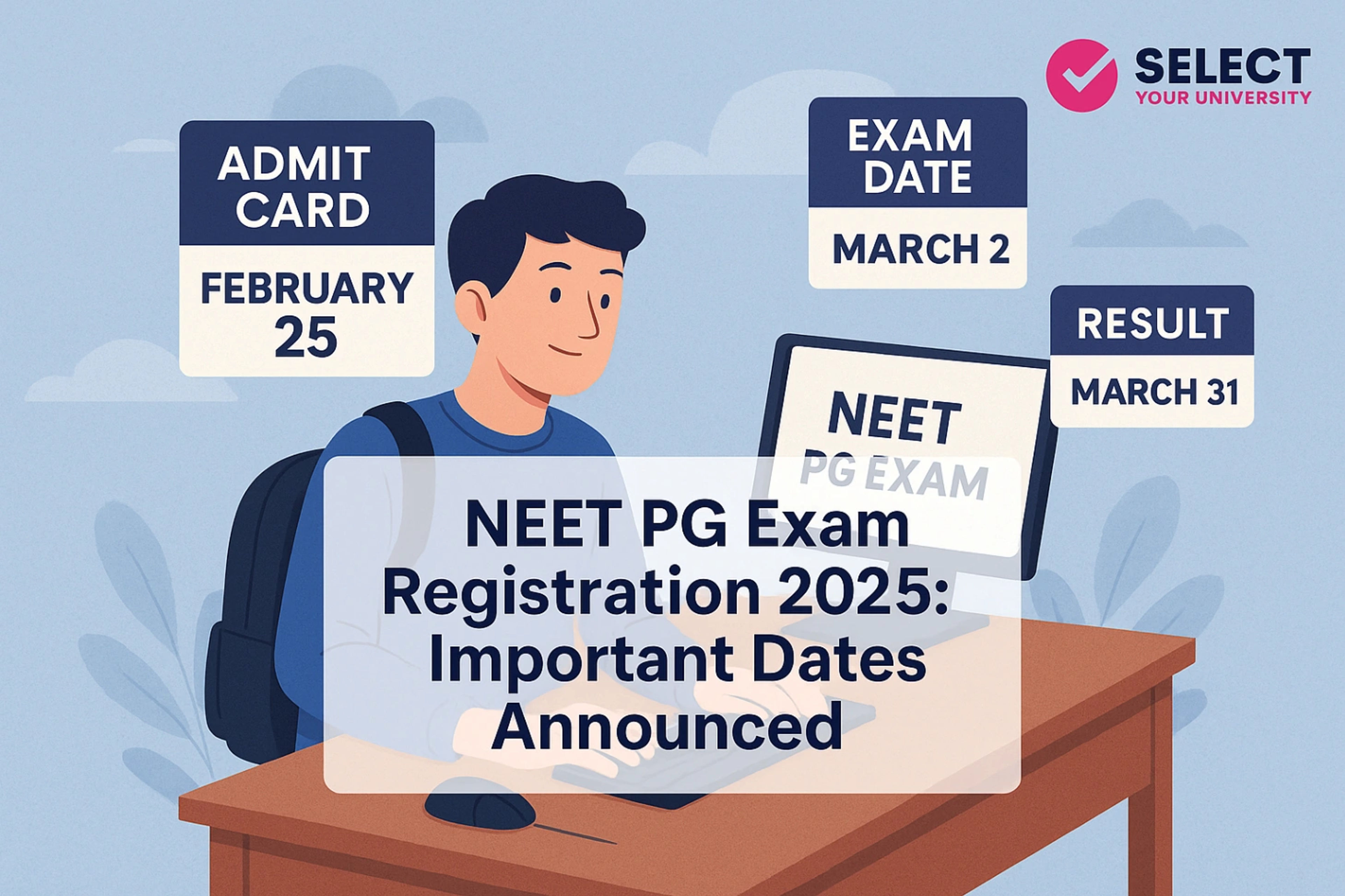 NEET PG Exam Registration 2025 Important Dates Announced