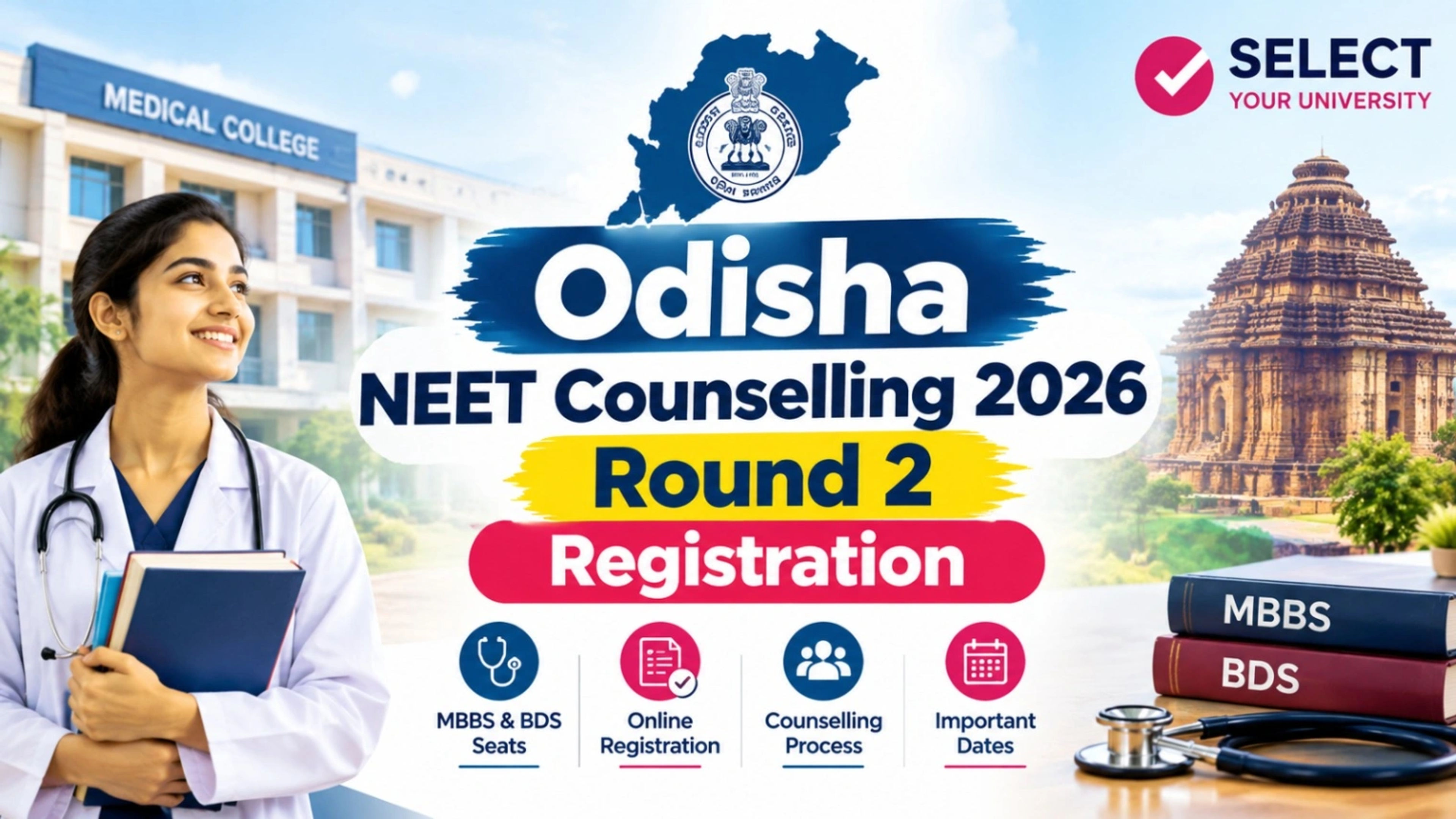 Odisha NEET UG Counselling 2026 Round 2 Registration